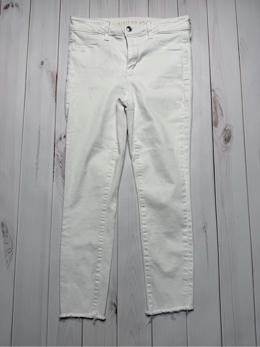American Eagle Outfitters White Ankle Skinny Jeans